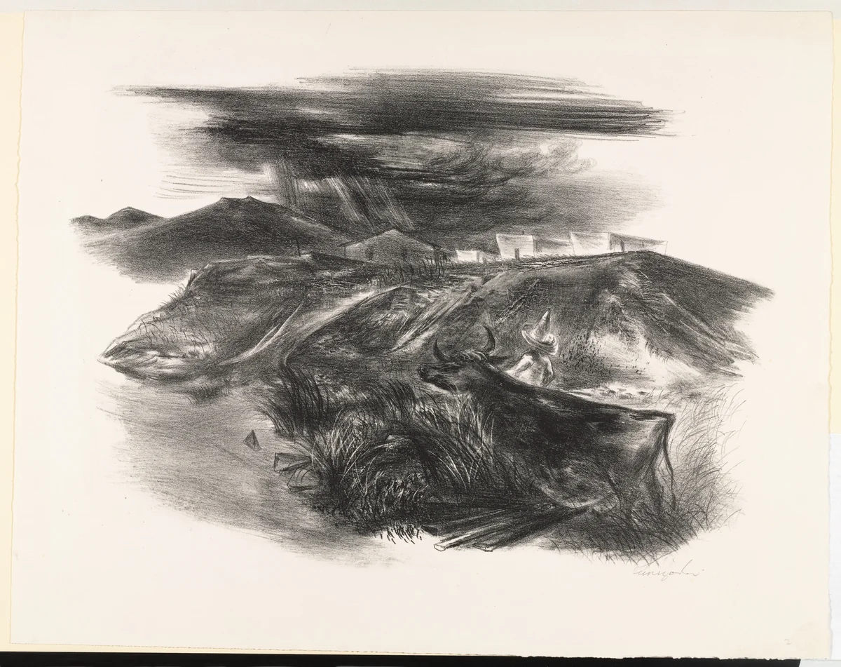 Taos by Yasuo Kuniyoshi, print, 1941