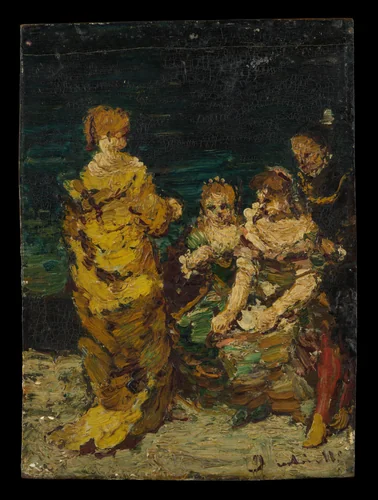 Four Figures by Adolphe Monticelli, painting, 1844-1886