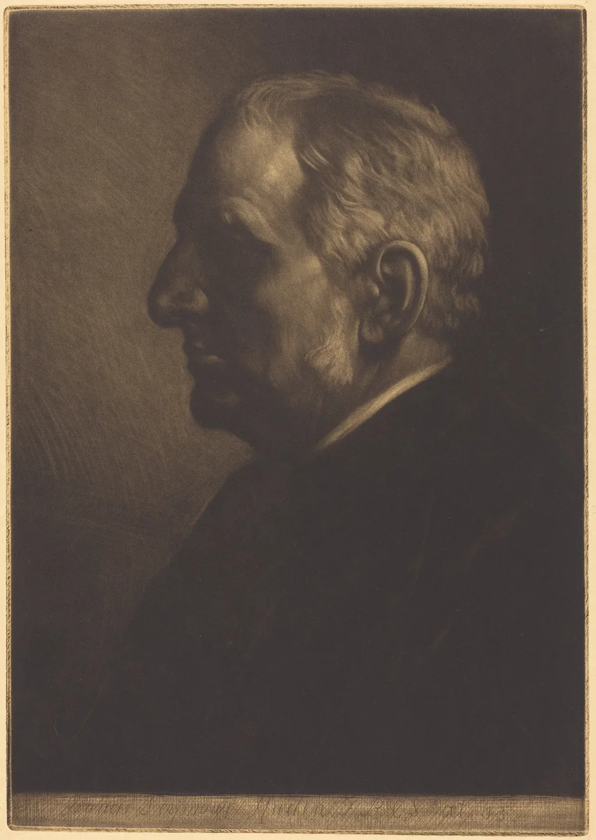 Sir Seymour Haden by Alphonse Legros, print, 1837-1911