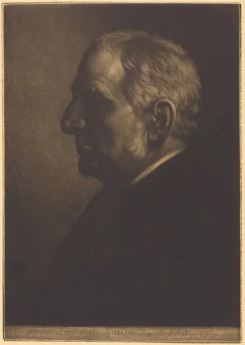 Sir Seymour Haden by Alphonse Legros, print, 1837-1911