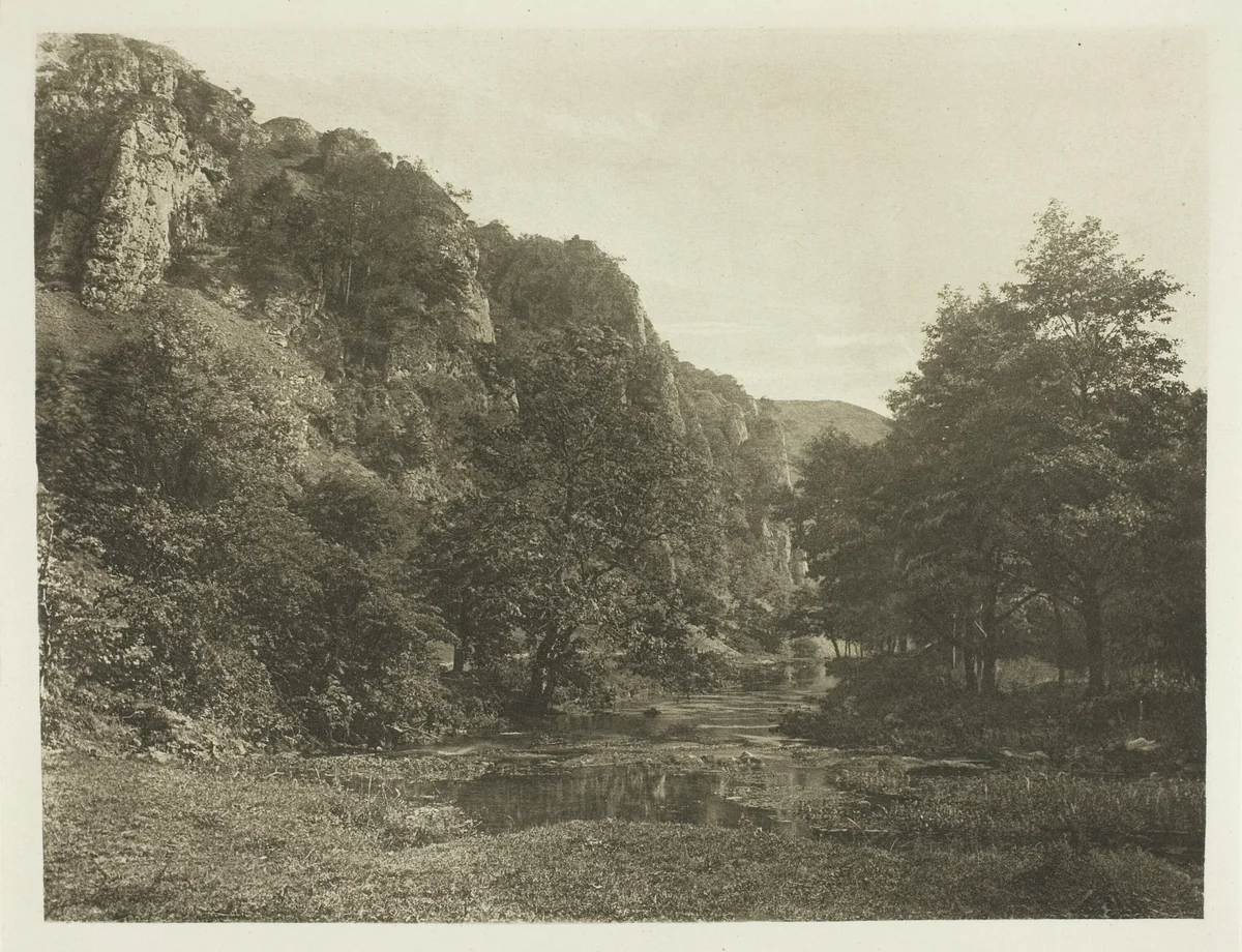 Tissington Spires, Dove Dale by Peter Henry Emerson, print, 1880-1888