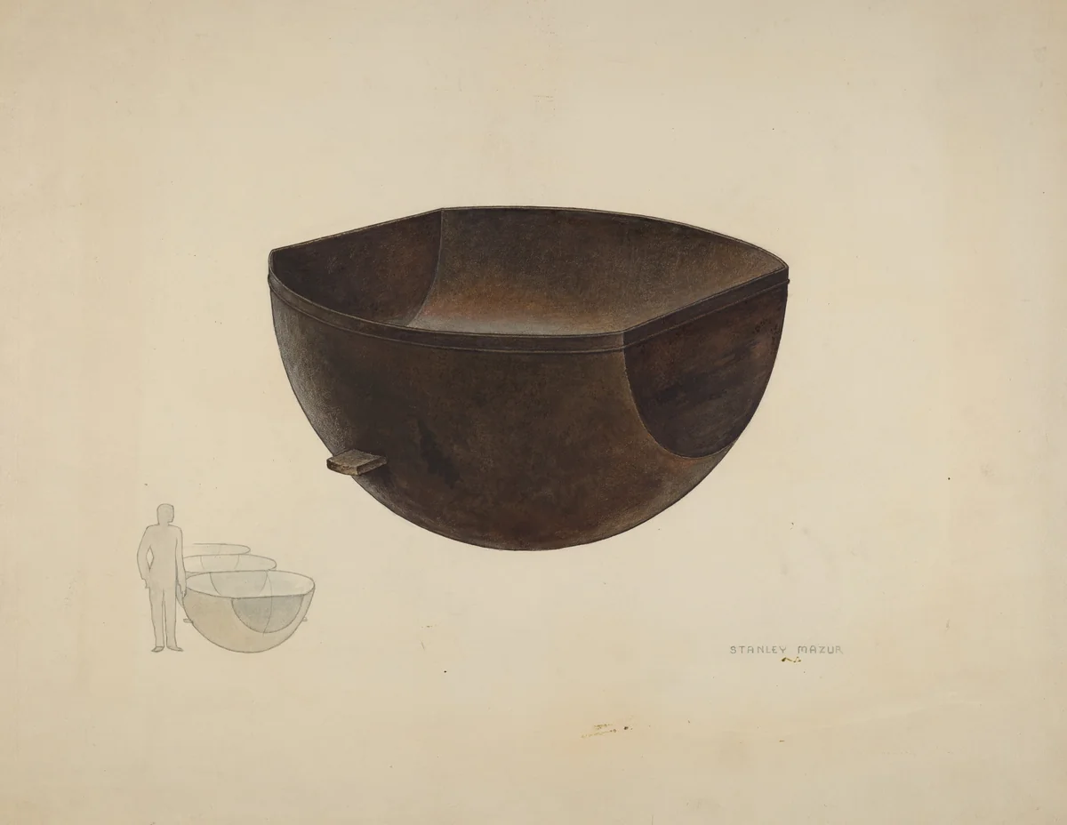 Soup Kettle by Stanley Mazur, index of american design, 1938