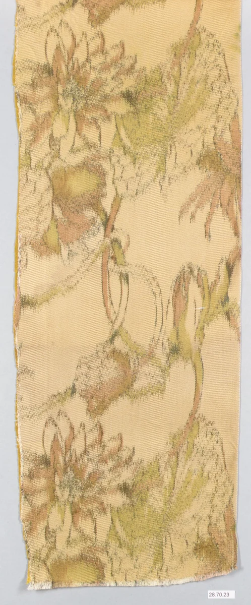 Water-lily textile by Associated Artists, artwork, 1883-1900