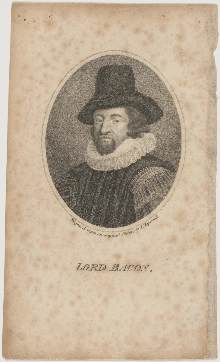 Lord Bacon by James Hopwood, print, 1752-1819