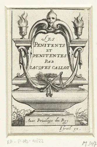 Titelprent voor prentreeks 'De boetvaardige heiligen' by Abraham Bosse, print, 1632