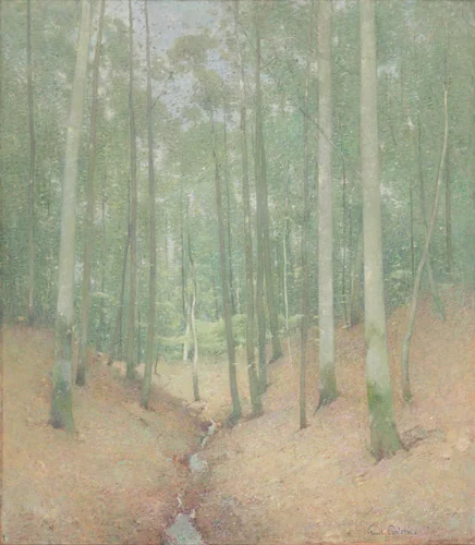 Wood Interior by Emil Carlsen, painting, 1905-1915