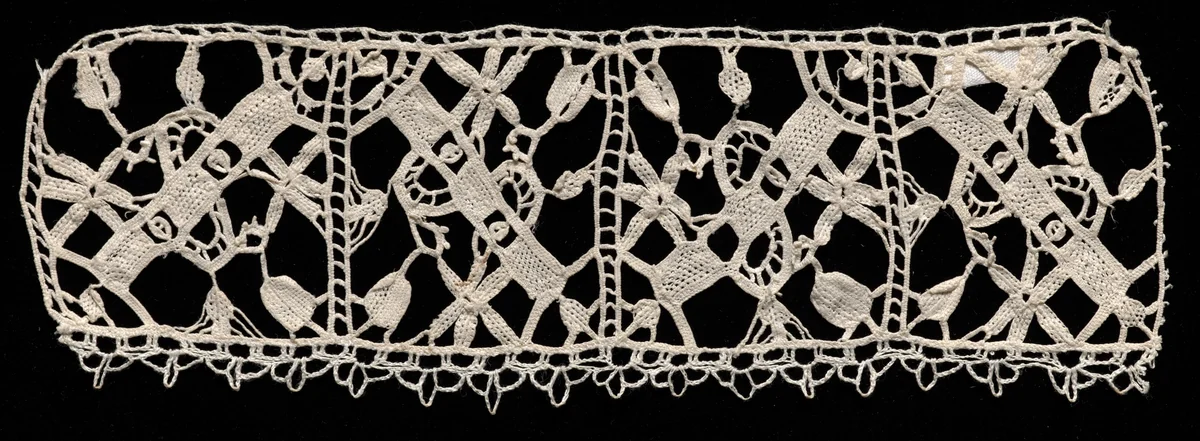 Needlepoint (Punto in aria) Lace Band by Unknown, textile, 1500-1699