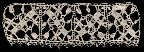 Needlepoint (Punto in aria) Lace Band by Unknown, textile, 1500-1699