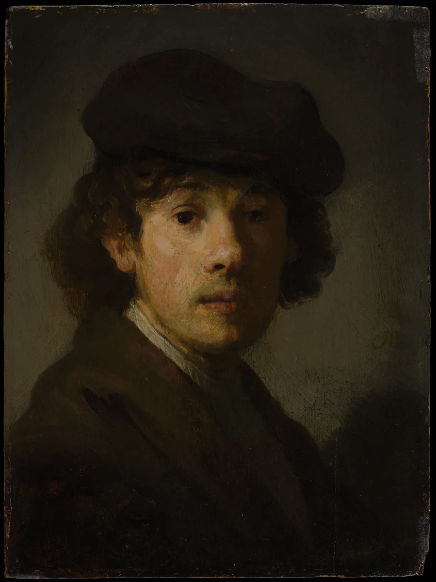 Rembrandt (1606–1669) as a Young Man by Rembrandt, painting, 1600-1699