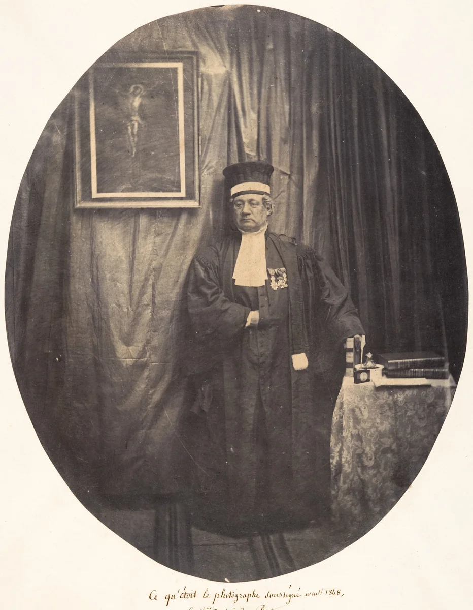 The Undersigned Photographer as He Was Before 1848 by Louis Pierre Théophile Dubois de Nehaut, photograph, 1854-1856