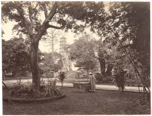 Garden at the English Consulate, Canton by John Thomson, photograph, 1869