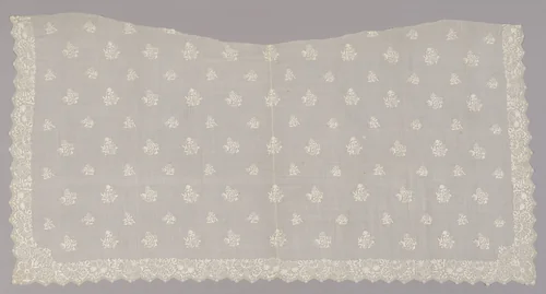 Apron by England, textile, 1760-1769