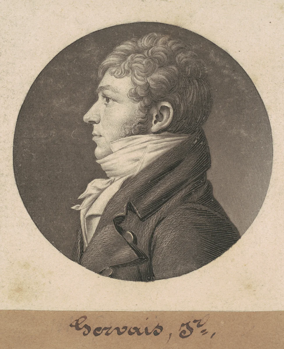 Gervais, Jr. by Charles B. J. Févret de Saint-Mémin, print, 1801