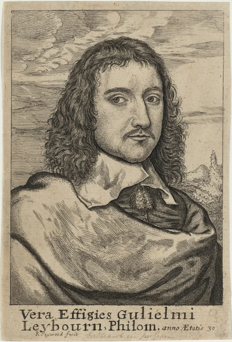 William Leybourn, Mathematician by Robert Gaywood, print, 1600-1710