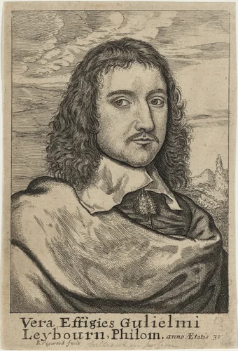 William Leybourn, Mathematician by Robert Gaywood, print, 1600-1710