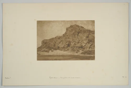Djebel-Aboucir - Rive gauche de la Seconde Cataracte by Maxime Du Camp, photograph, 1850