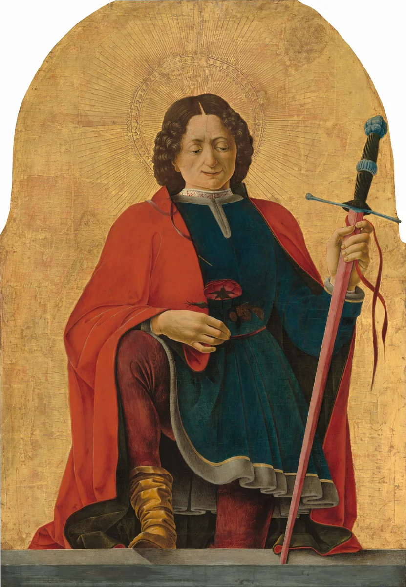 Saint Florian by Francesco del Cossa, painting, 1473-1474