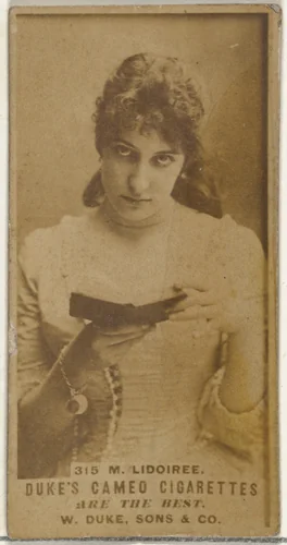 Card Number 315, M. Lidoiree, from the Actors and Actresses series (N145-5) issued by Duke Sons & Co. to promote Cameo Cigarettes by W. Duke, Sons & Co., photograph, 1880-1889