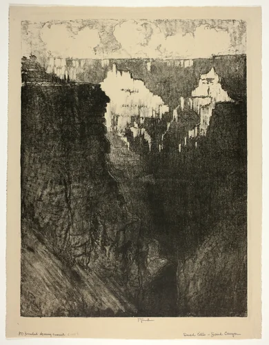 Sunset Cities, in the Grand Canyon by Joseph Pennell, print, 1912
