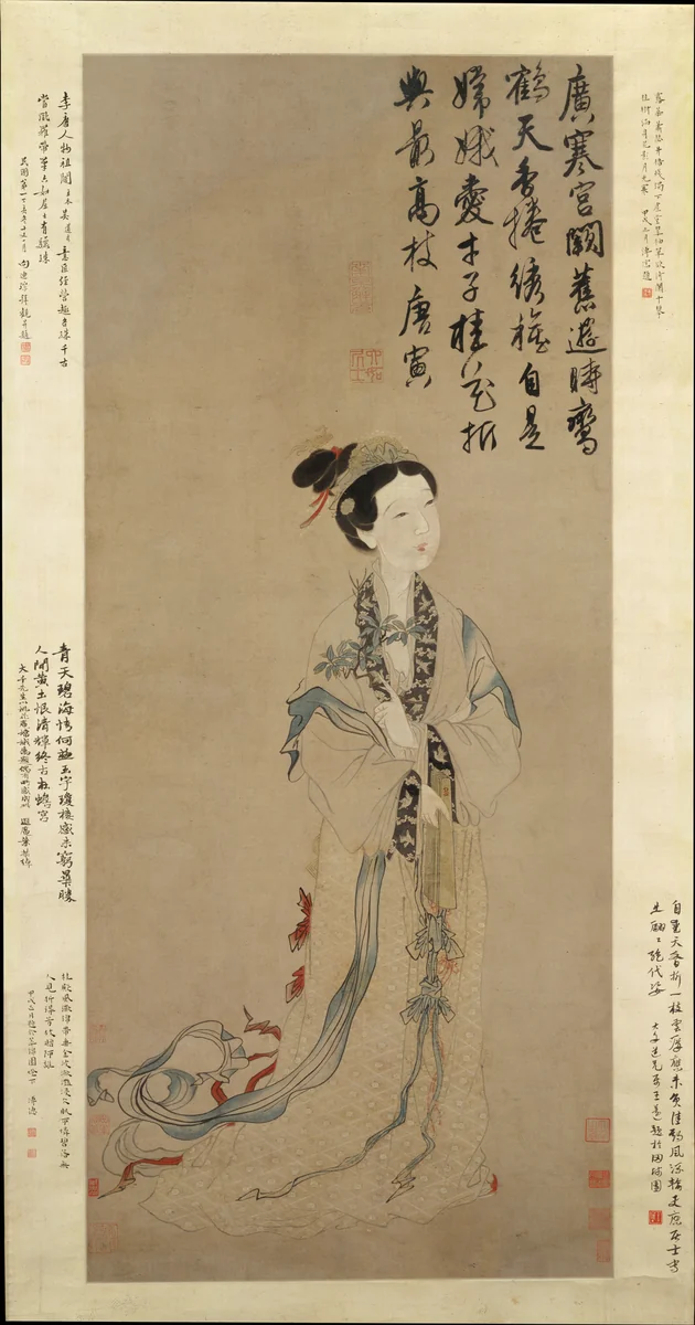 The Moon Goddess Chang E by Unidentified Artist, painting, 1368-1644