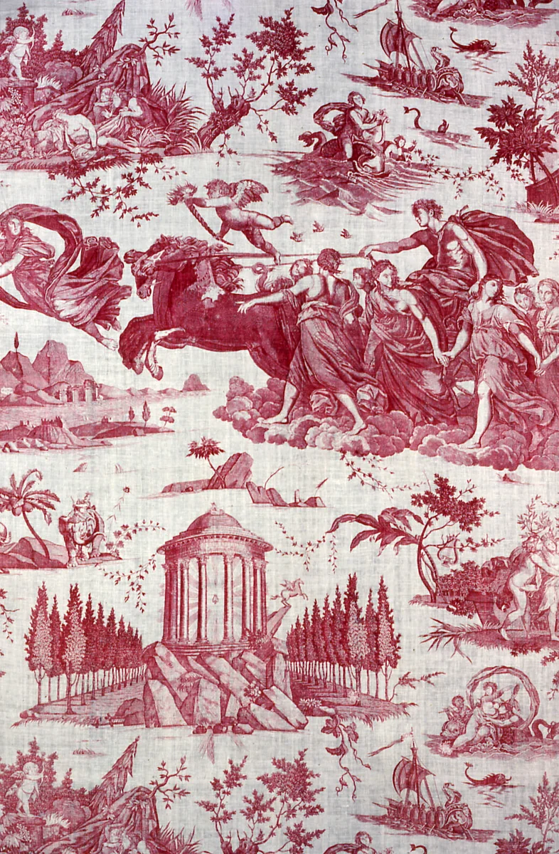 Le Char de l'Aurore (The Chariot of Dawn) (Furnishing Fabric) by Guido Reni, textile, 1785-1790