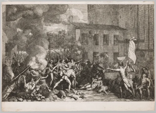 The Storming of the Bastille, July 14, 1789 by Charles Thévenin, print, 1790