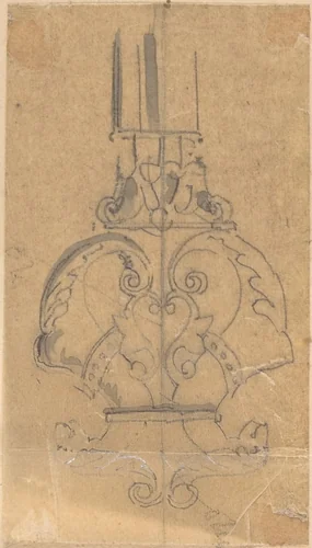 Ornament from Hotel de Clugny by Richardson Ellson, drawing, 1875-1885