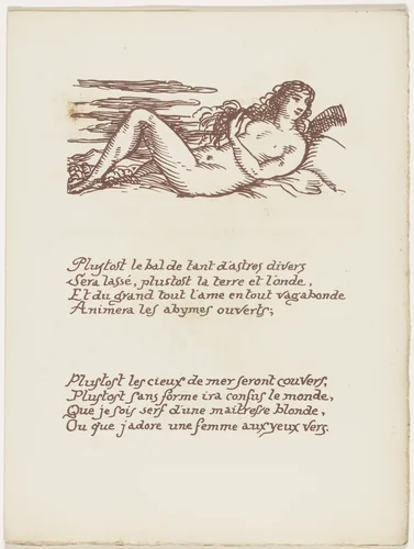 Headpiece (folio 31) from Les Amours (The Loves) by Émile Bernard, illustrated book, 1915
