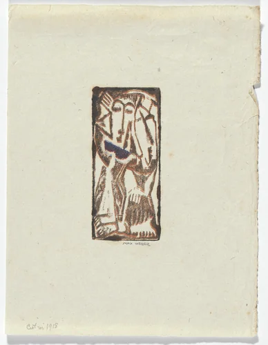 Two Figures by Max Weber, print, 1919