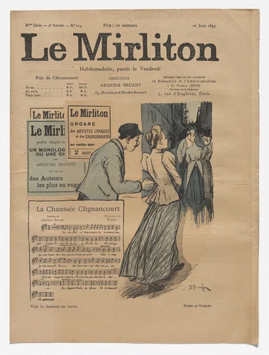 Le Mirliton, no. 114 by Théophile-Alexandre Steinlen, periodical, 1893