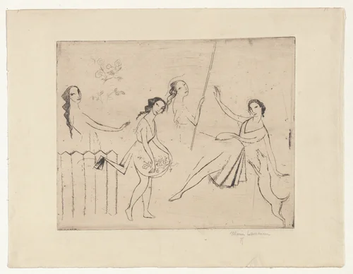 Girls, or The Ballet (Les Jeunes Filles, ou Le Ballet) by Marie Laurencin, print, 1912