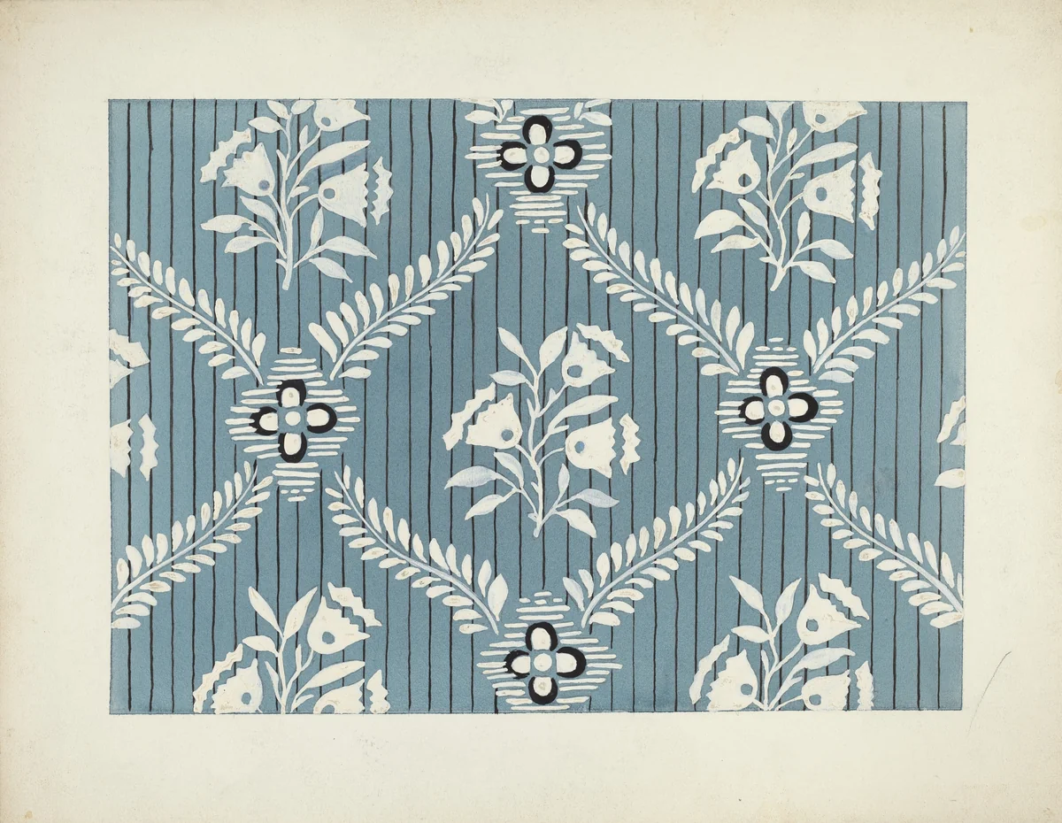 Wallpaper by Joseph L. Boyd, index of american design, 1935-1942