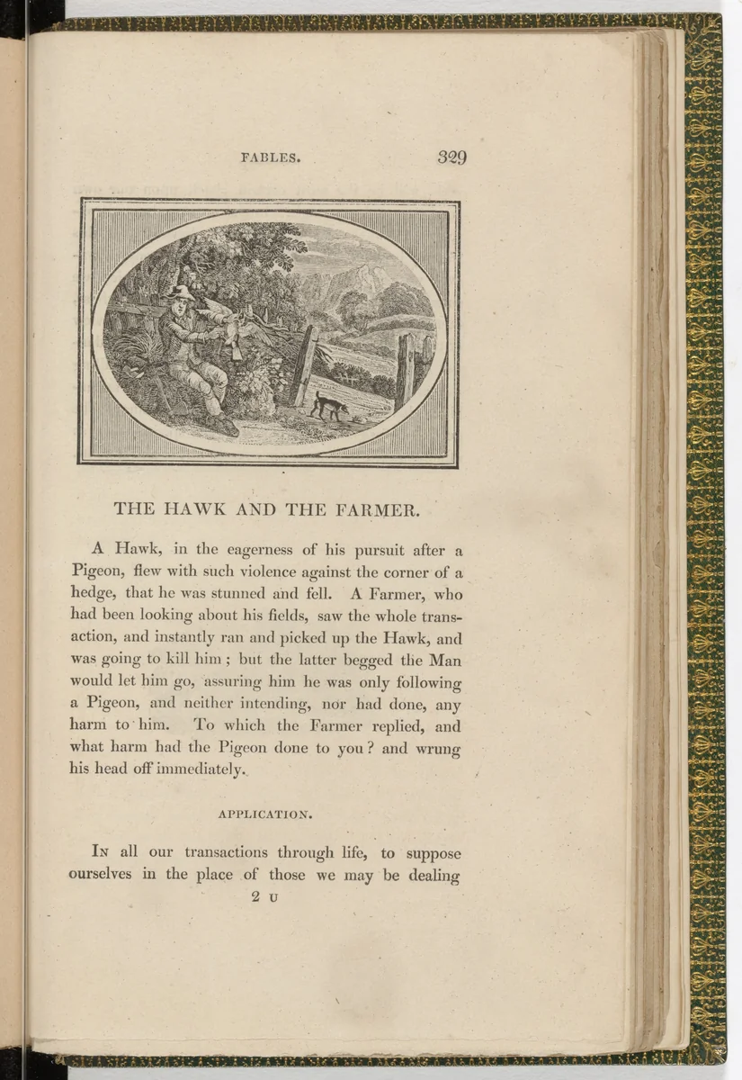 Headpiece (page 329) from The Fables of Aesop by Thomas Bewick, illustrated book, 1818