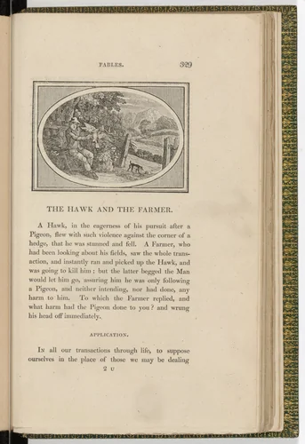 Headpiece (page 329) from The Fables of Aesop by Thomas Bewick, illustrated book, 1818