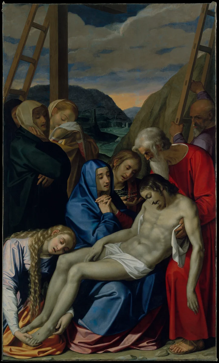 The Lamentation by Scipione Pulzone, painting, 1593