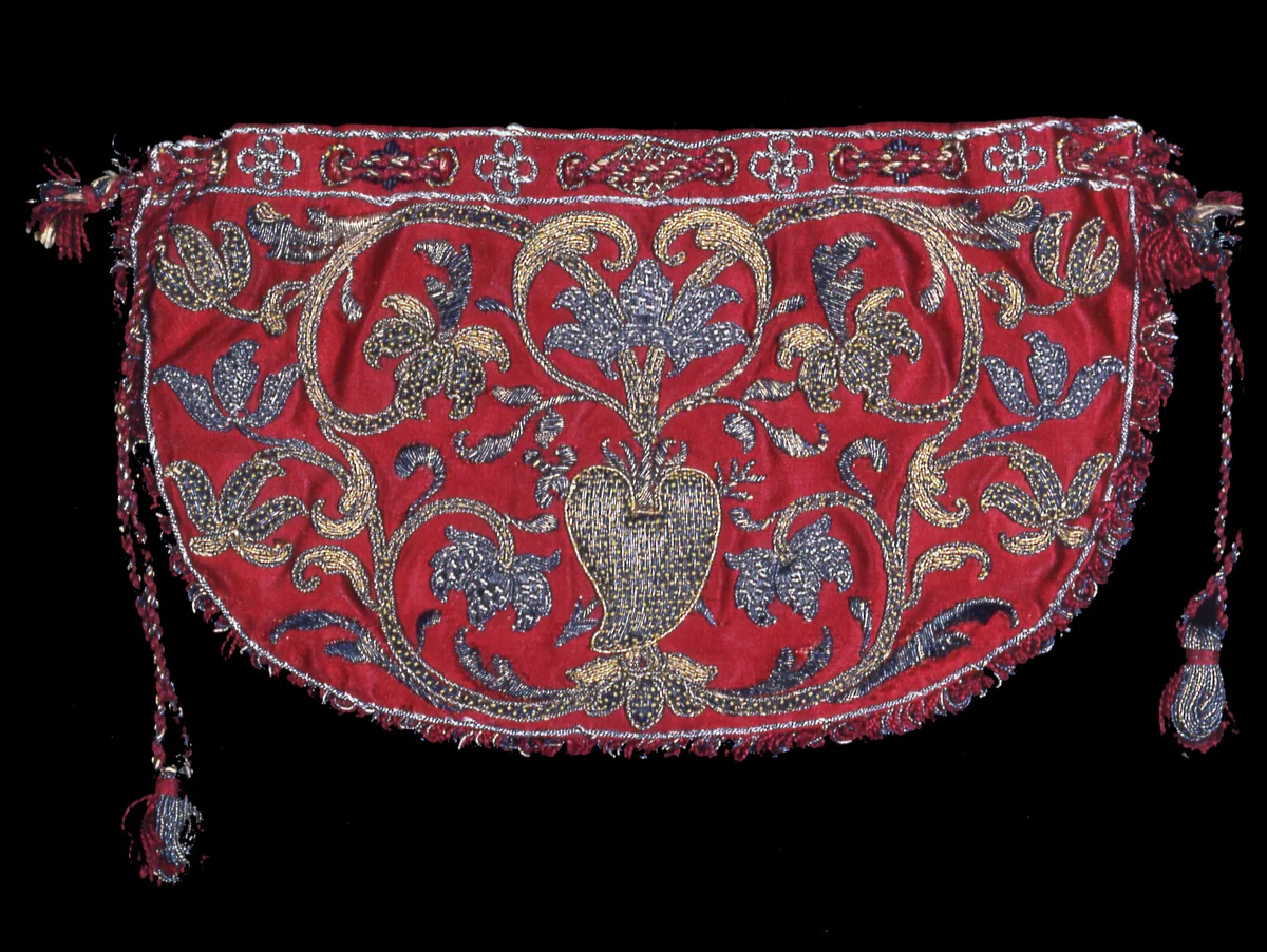 Bag by England, textile, 1601-1700