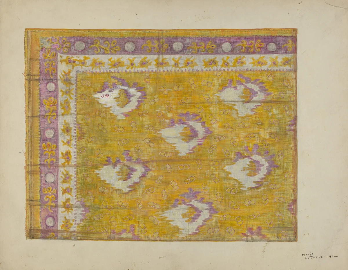 Silk Scarf by Marie Lutrell, index of american design, 1941