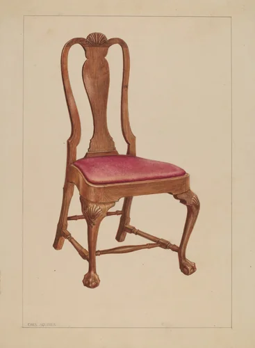 Side Chair by Charles Squires, index of american design, 1937