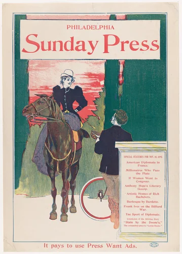Philadelphia Sunday Press: November 10th by George Reiter Brill, print, 1895