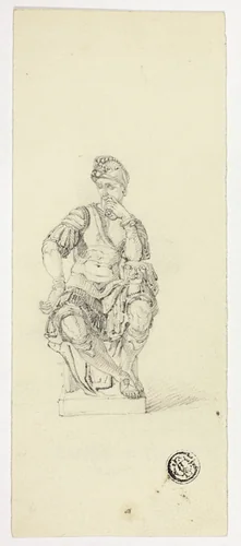 Il Penseroso by Artist Unknown, drawing, 1700-1799