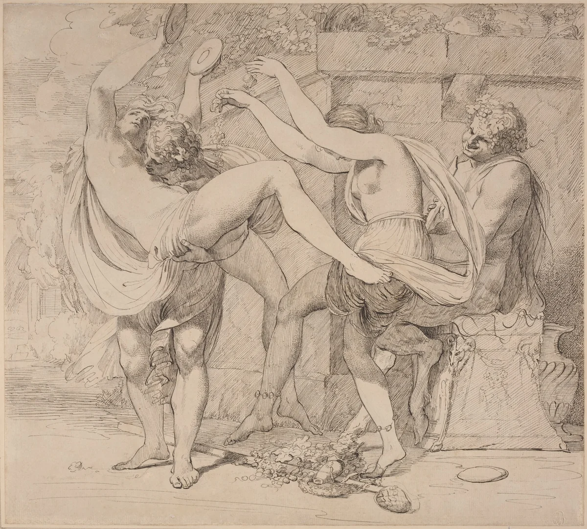 Bacchanal by John Hamilton Mortimer, drawing, 1770-1775