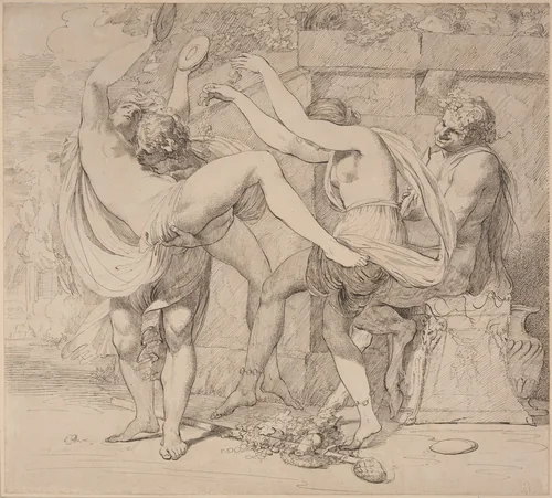 Bacchanal by John Hamilton Mortimer, drawing, 1770-1775