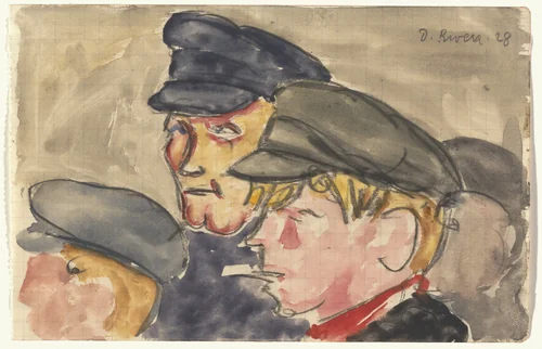 May Day, Moscow by Diego Rivera, drawing, 1928