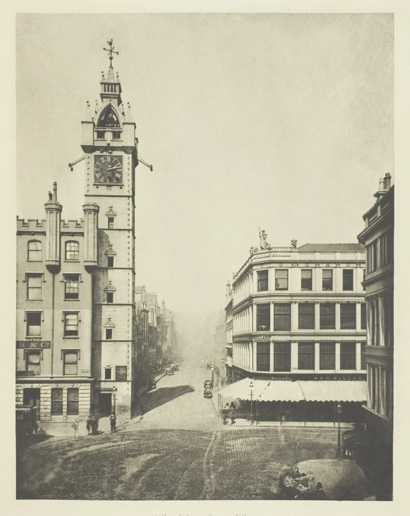 High Street from the Cross by Thomas Annan, photograph, 1868