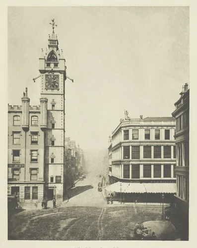 High Street from the Cross by Thomas Annan, photograph, 1868