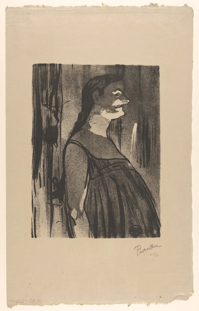 Madame Abdala (from Le Café Concert) by Henri de Toulouse-Lautrec, print, 1893