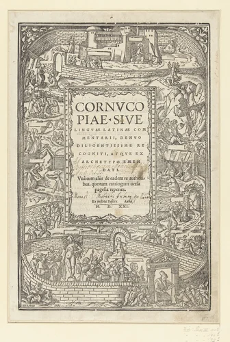 Titelprent met Tabula Cebetis en deugden en ondeugden by Unknown, print, 1521