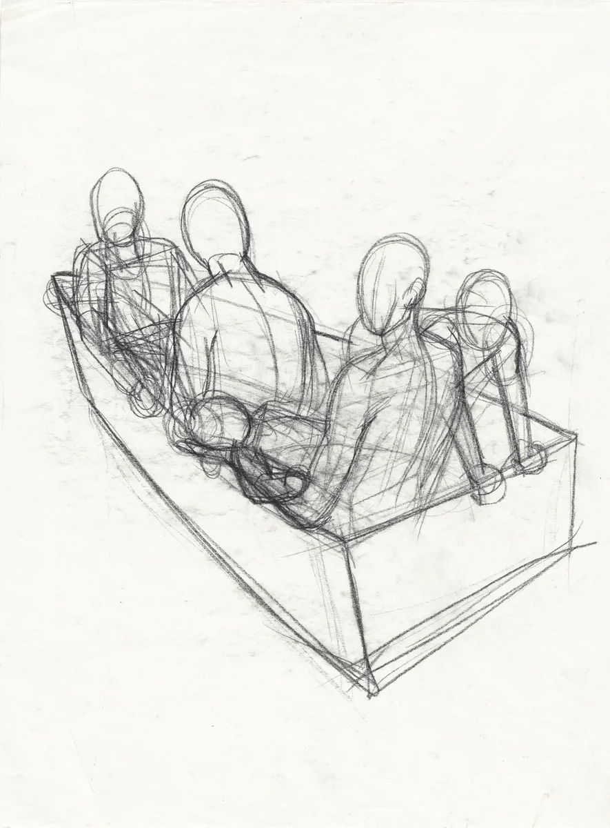 Study for "Great America" (Mother and Child) by Kerry James Marshall, drawing, 1989-1999