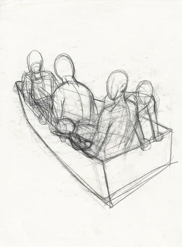 Study for "Great America" (Mother and Child) by Kerry James Marshall, drawing, 1989-1999