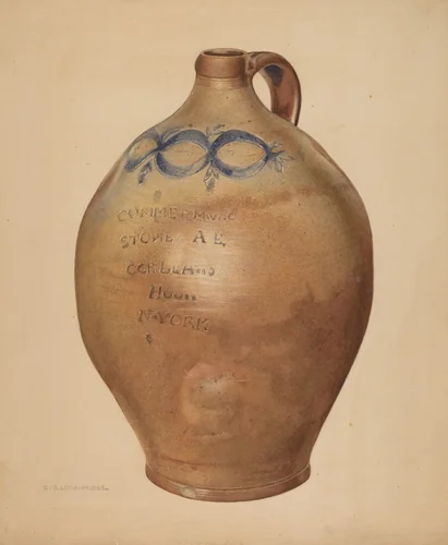 Jug by George Loughridge, index of american design, 1938